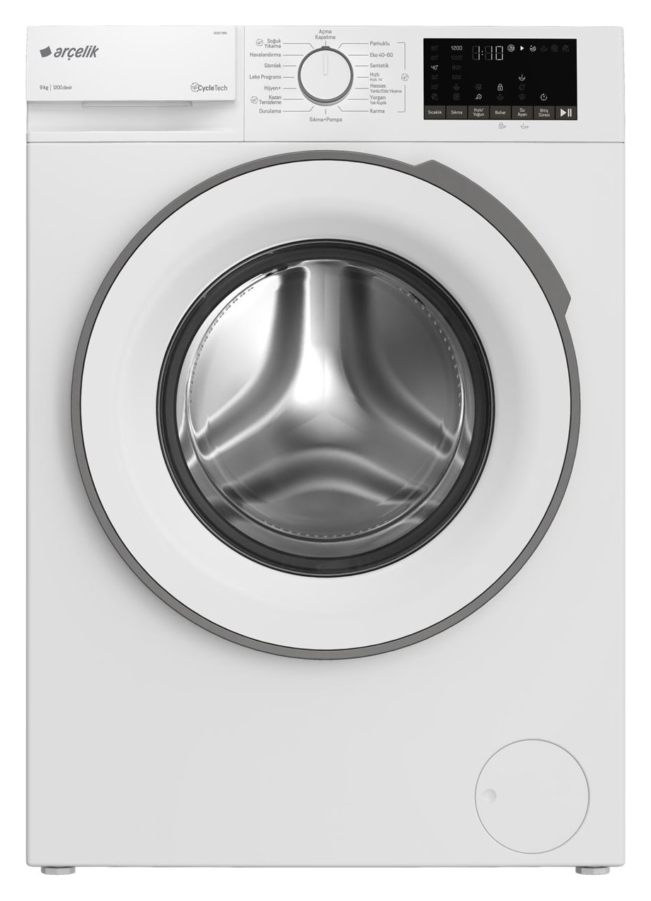 Arçelik 9120 TMX 9 Kg Çamaşır Makinesi
