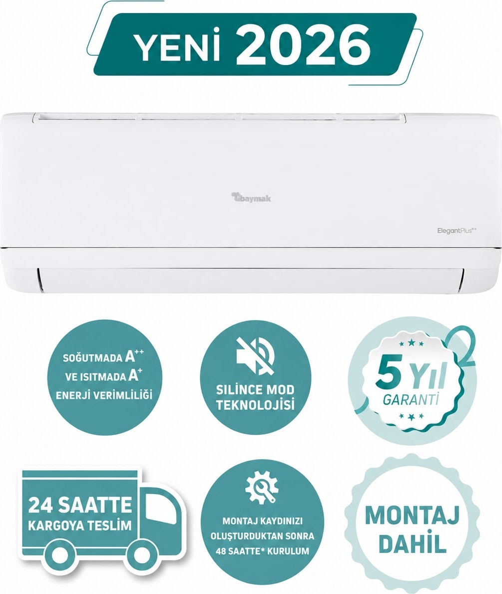 Baymak Elegant Aır 12000 Btu A++ İnverter Klima (Montaj Dahil)
