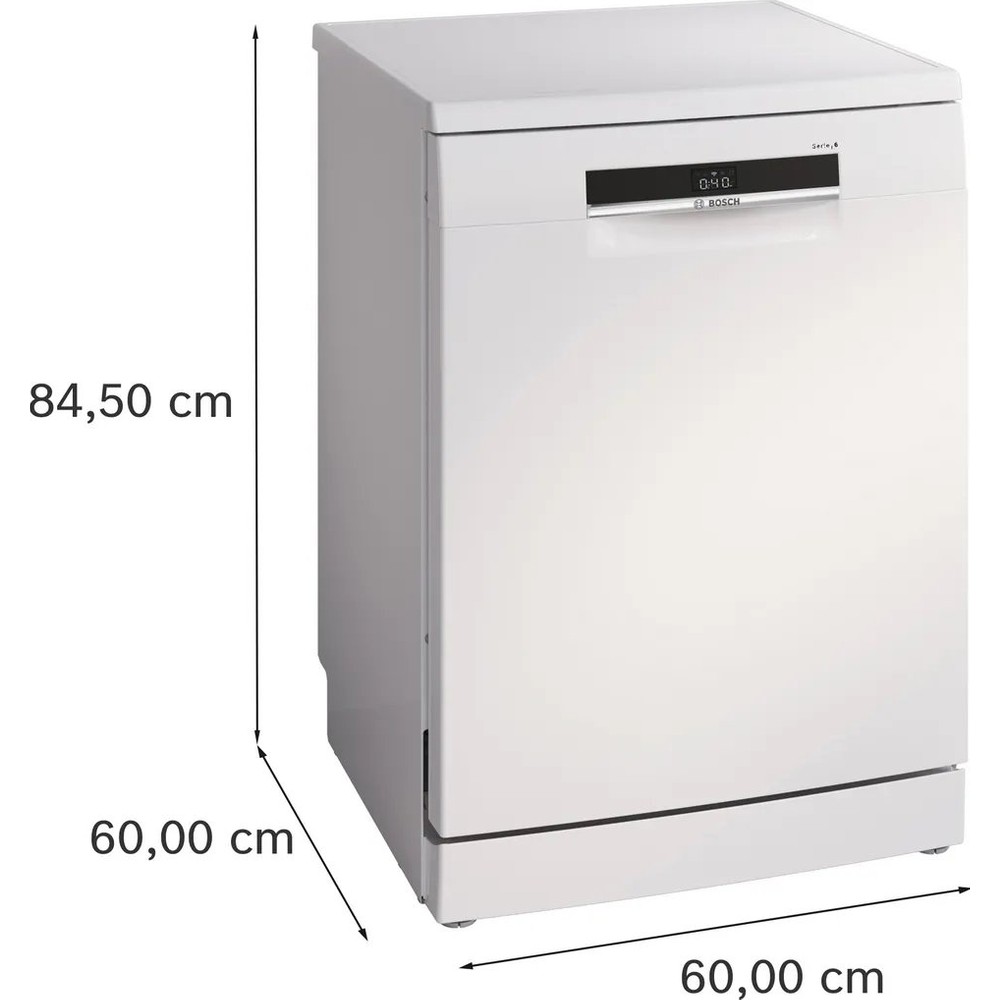 BOSCH SMS6EKW63T Serie 6 Solo Bulaşık Makinesi 60 cm Beyaz