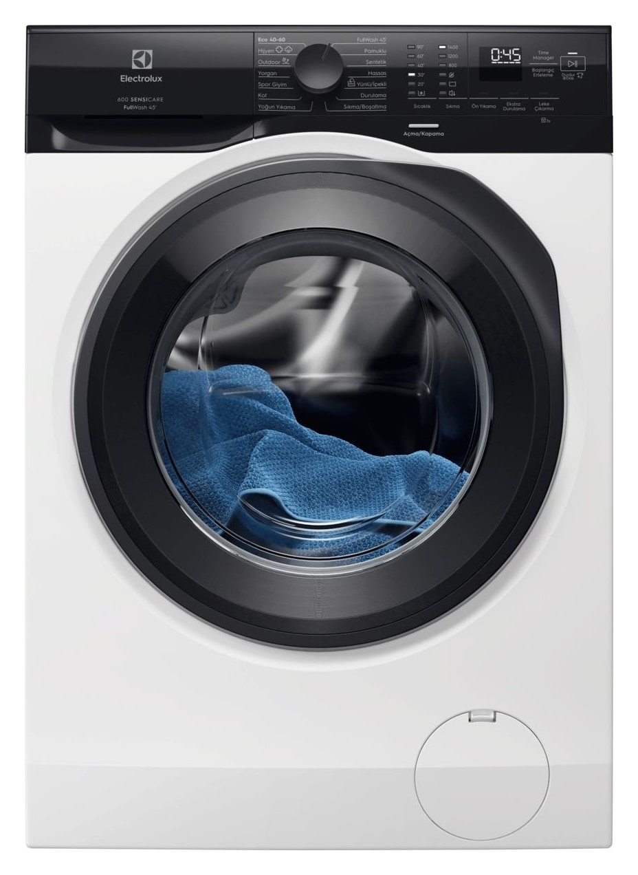 Electrolux EW6F9452T 600 Serisi Aı Washassist FULLWASH45' 10,5 kg 1400 Devir A Enerji Sınıfı Çamaşır Makinesi