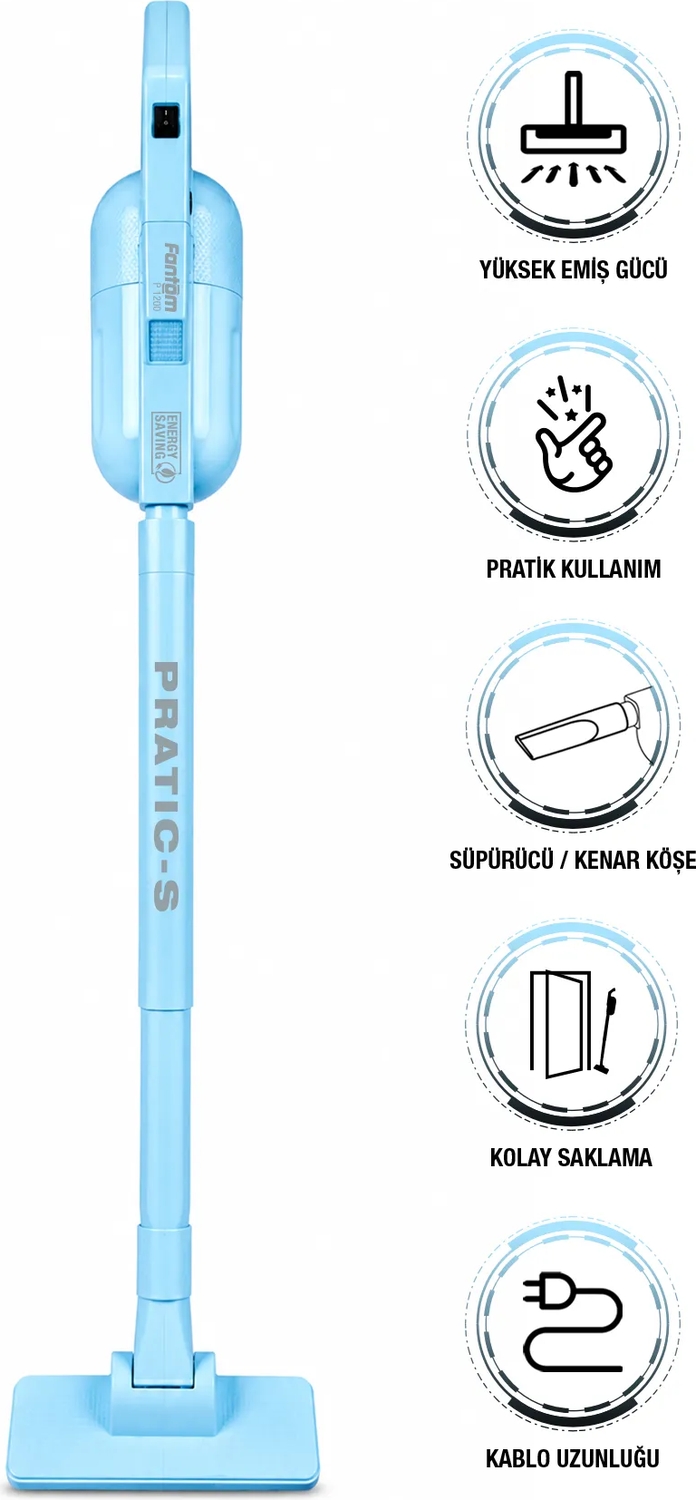 Fantom P 1200 Pratic Süpürge 500 W Mavi