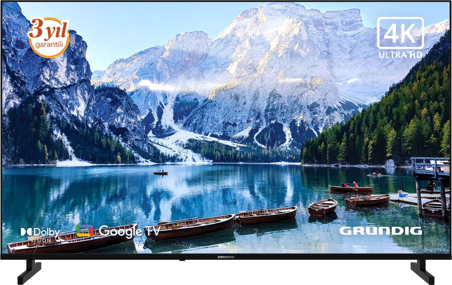 Grundig 55 GKU 700 55'' 139 Ekran Uydu Alıcılı 4K Ultra HD Smart Google TV