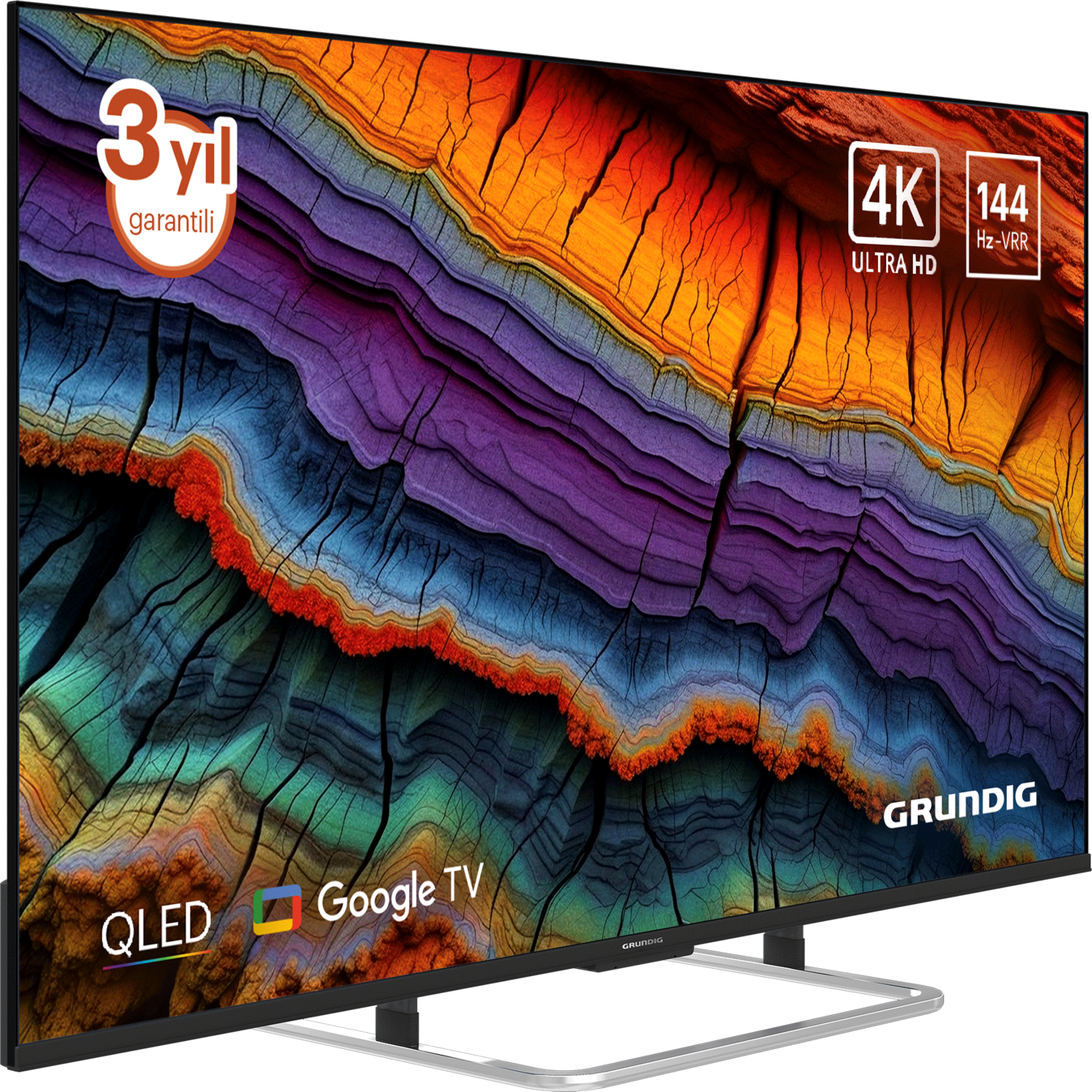 Grundig 65 GQ 800A 65" 164 Ekran Uydu Alıcılı 4K Ultra HD Google Smart QLED TV