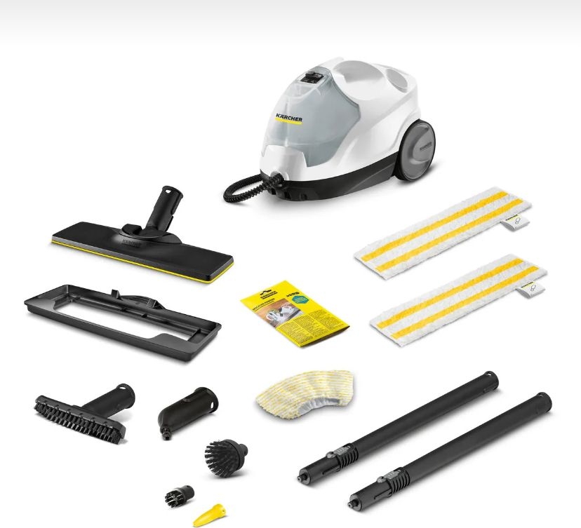 Karcher Sc 4 Easyfix Plus Buharlı Temizlik Makinesi 2000 W Ekstra Halı Temizleme Aparatı ile Beyaz