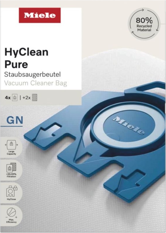 Miele HyClean 3D 4'lü Toz Torbası GN