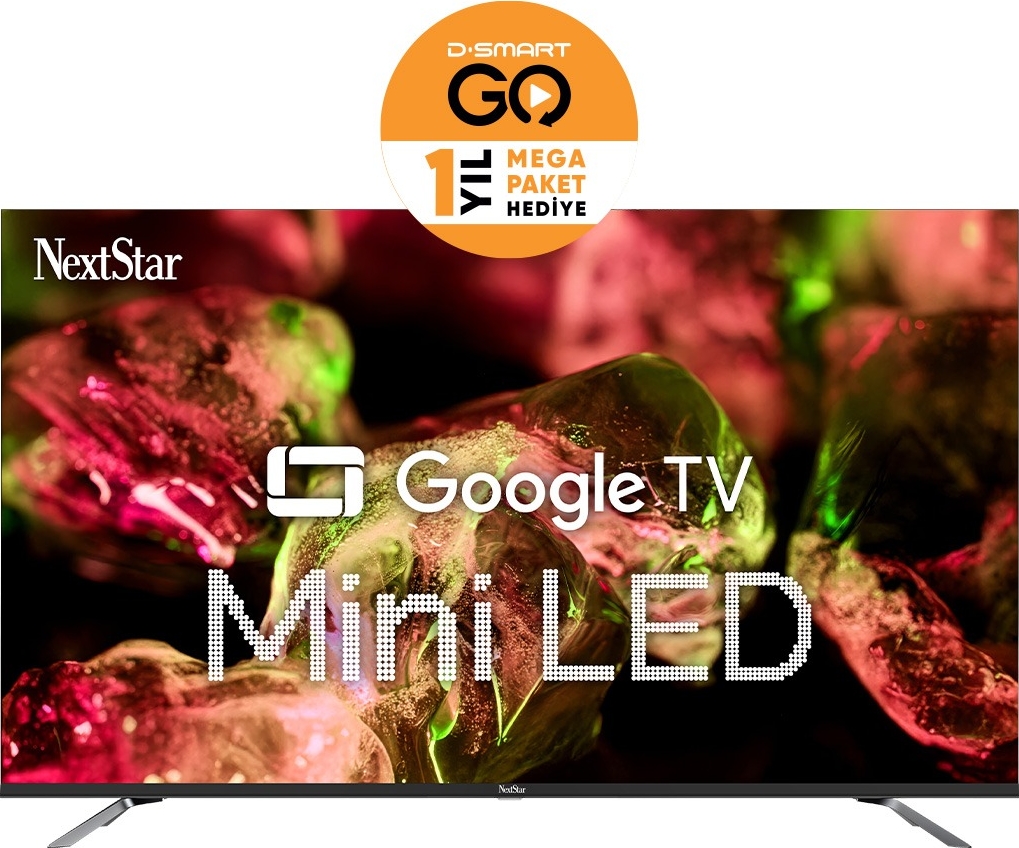 Nextstar YE-55IDG11  55" 140 Ekran Uydu Alıcılı 4K Ultra HD Google Smart MiniLED TV
