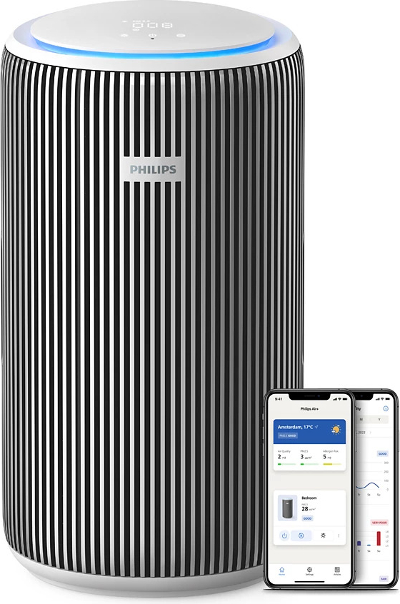 Philips 3200 Serisi Hava Temizleyici, 135 m2'ye Kadar Etkili, 520 m³/sa temiz hava hızı (CADR), Air+ Uygulaması ile Uzaktan Kontrol, AC3220/10