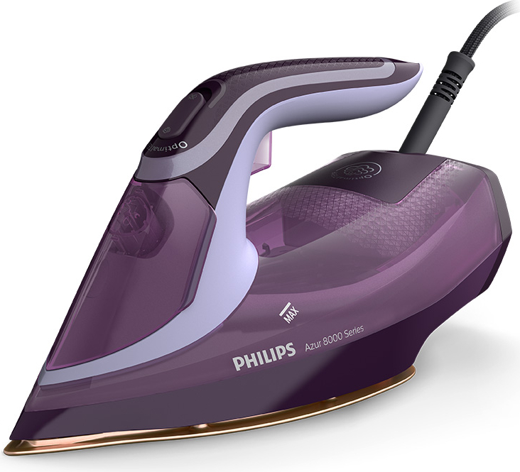 Philips 8000 Serisi Azur Buharlı Ütü, 3000W, SteamGlide Elite Taban, Otomatik Kapanma, 240 g Şok Buhar, Sıfır Yanık Garantisi, DST8021/30
