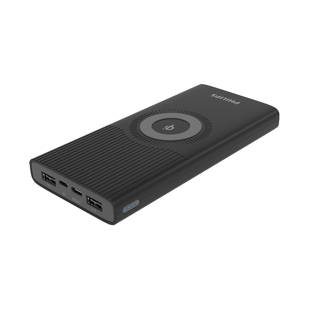 Philips DLP10026 Qi Kablosuz Taşınabilir Hızlı Şarj Cihazı 10000 mAh Powerbank (USB-C Çıkış + 2xUSB Port)