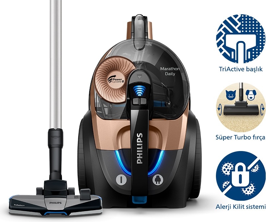 Philips Marathon Daily XB7151/07 Toz Torbasız Elektrikli Süpürge