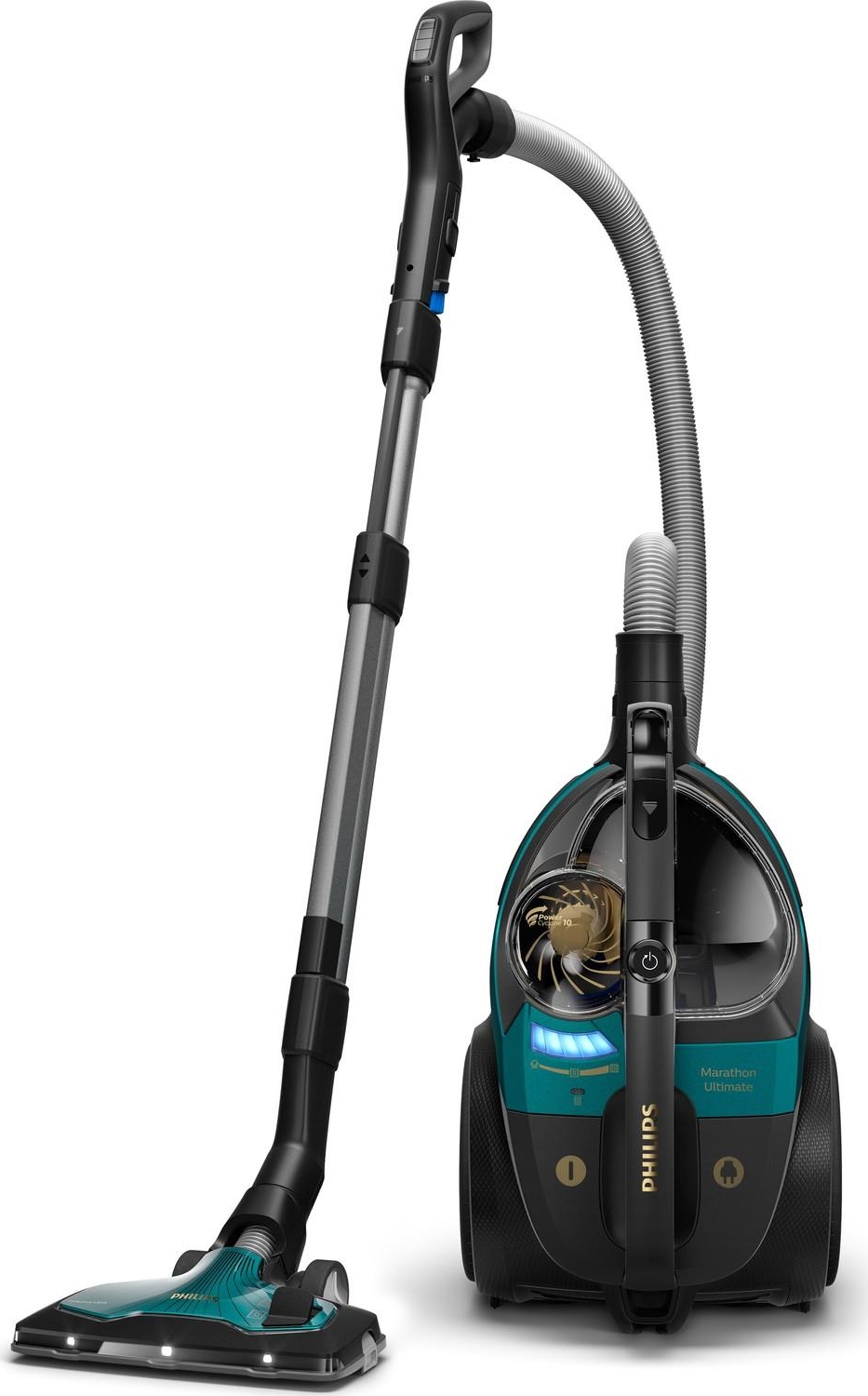 Philips Marathon Ultimate Toz Torbasız Elektrikli Süpürge, 899 W, PowerCyclone 10, TriActive Ultra LED Başlık, Power Max Sensör, XB9185/07