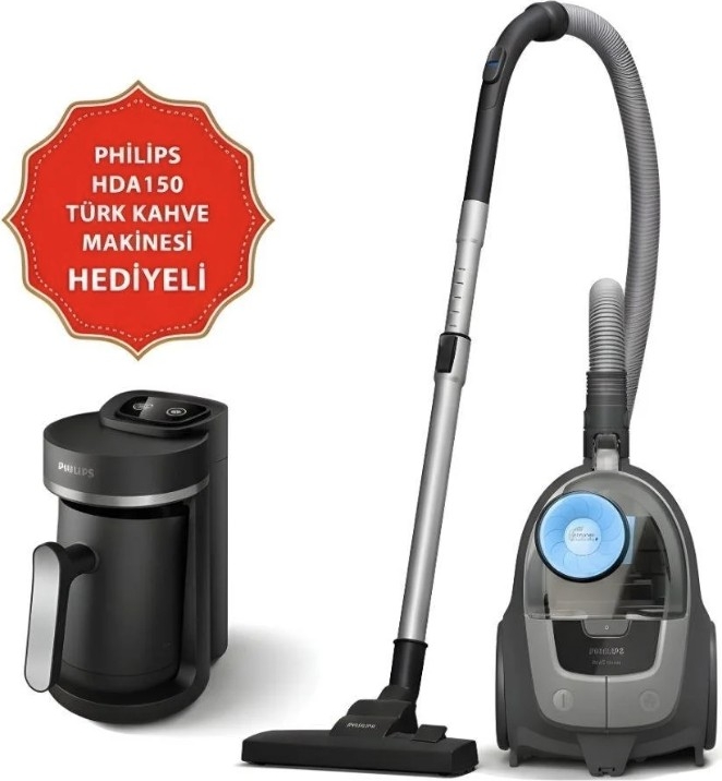 Philips XB2142/10-HDA150/61  Torbasız Süpürge 850 W Güçlü Emiş Teknolojisi ve HEPA Filtreli 1.3 lt Toz Haznesi ile Elektrikli