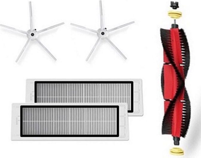 Roborock S5 Max Beyaz Robot Süpürge Yedek Parça Seti 5 Adet HEPA Filtre ve Yan Fırça