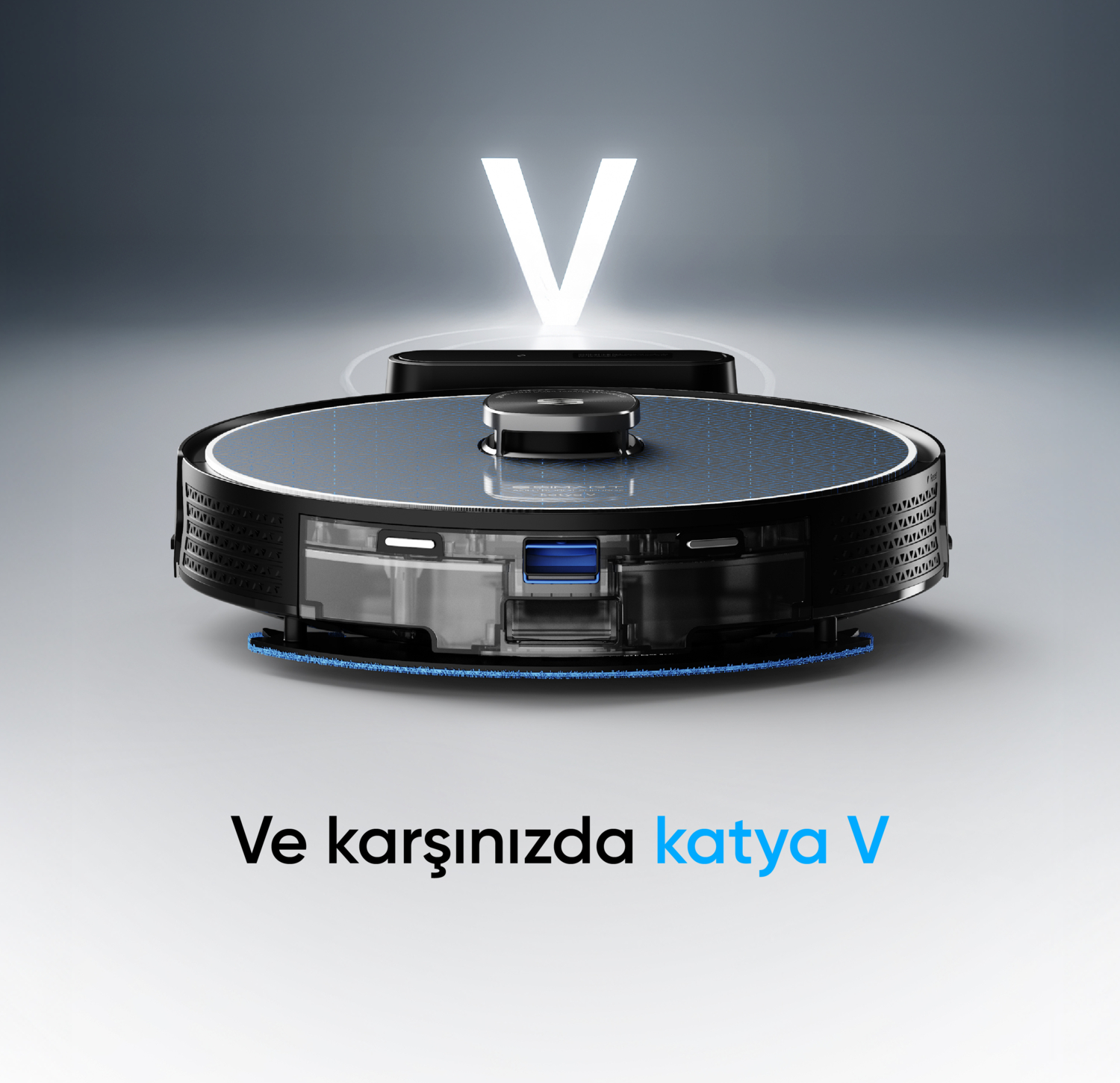 Şımart katya V Akıllı Robot Süpürge 15000PA Güçlü Emiş Gücü 6400MAH Yüksek Batarya