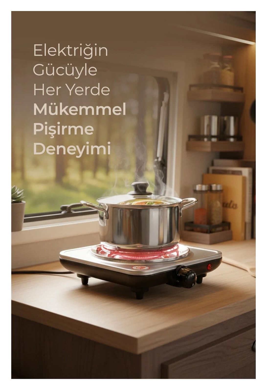 Sinbo SCO-5065 Tekli Elektrikli Ocak – 5 Kademeli Isı Ayarlı Paslanmaz Çelik Elektrikli Ocak