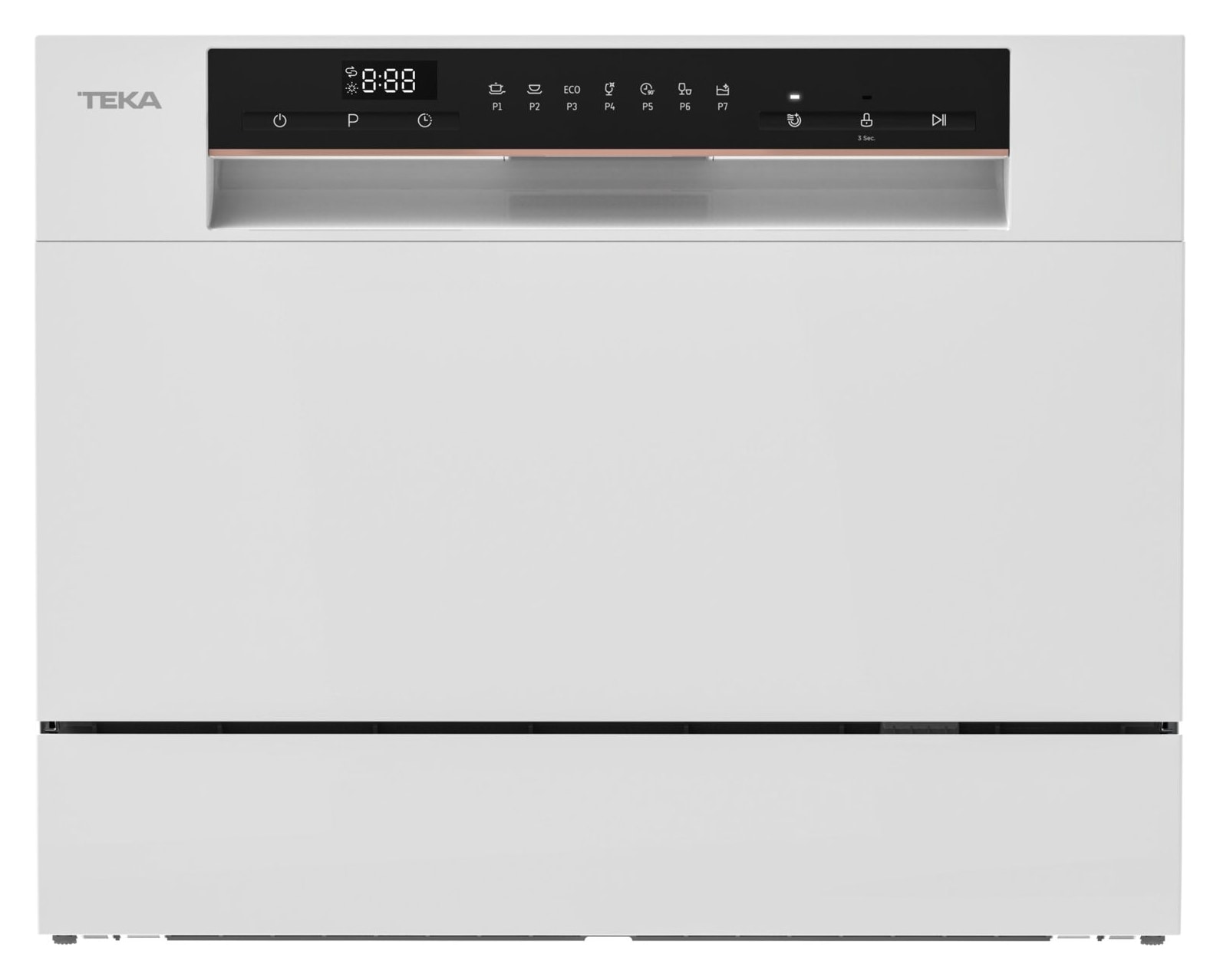 Teka - Lc 24700 Wh - Tezgah Üstü Dijital Bulaşık Makinesi - 7 Programlı 6 Kişilik - 55 cm - 114350000
